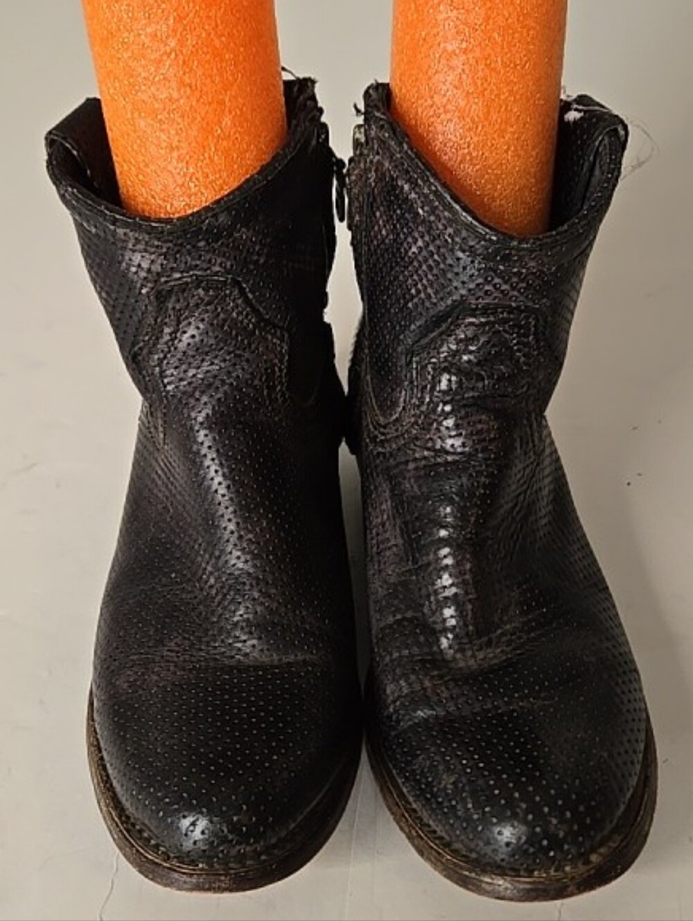 Corral Women's Black Perforated Leather Ankle Boots